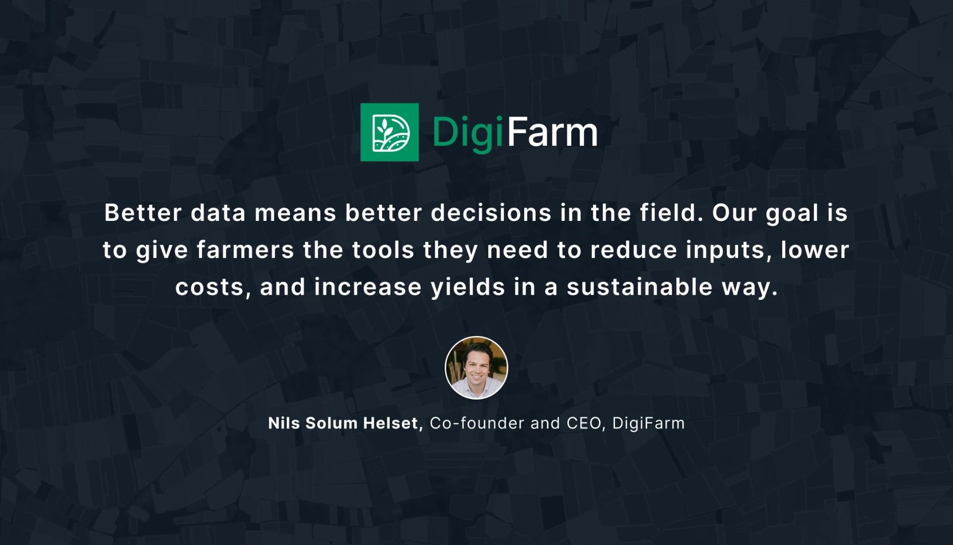 DigiFarm – The Earth Intelligence Engine